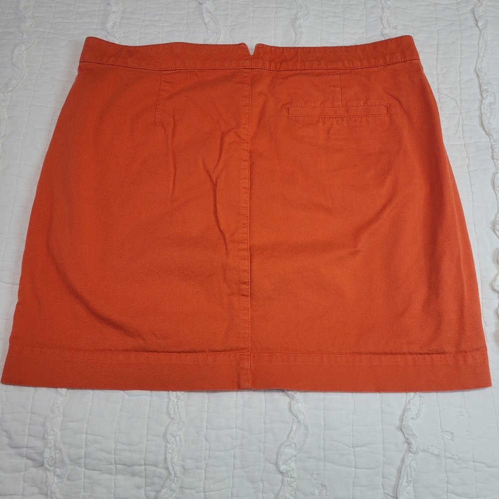 Gap Khakis Cotton Stretch Button Down Mini Skirt … - image 3